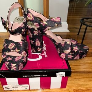 NEVER WORN WITH ORIGINAL BOX, Sam Edelman Maria Beetle Platform Shoes